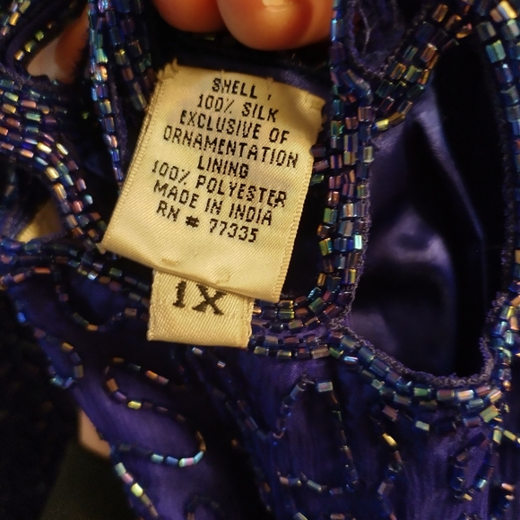 NWOT Royal Blue Holiday Dress. - Picture 5 of 10